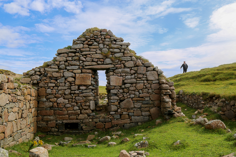 Travel to Ireland - Church ruin on Omey Island in Connemara