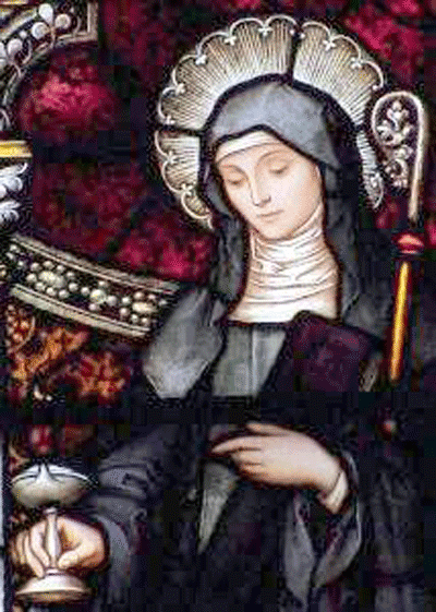 St. Brigid stained glass window