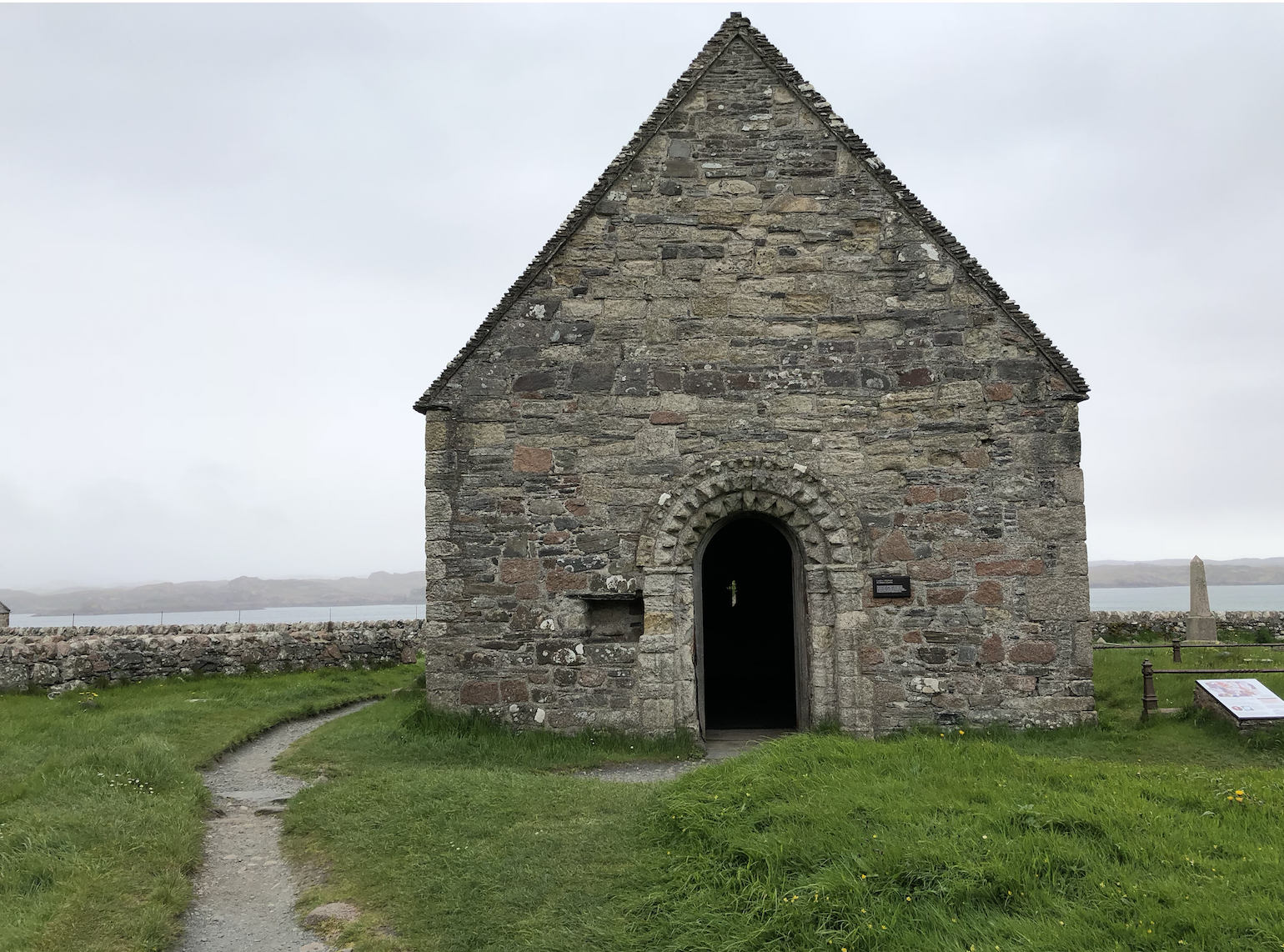 St Oran's Oratory at Iona. This anchors the burial ground. 