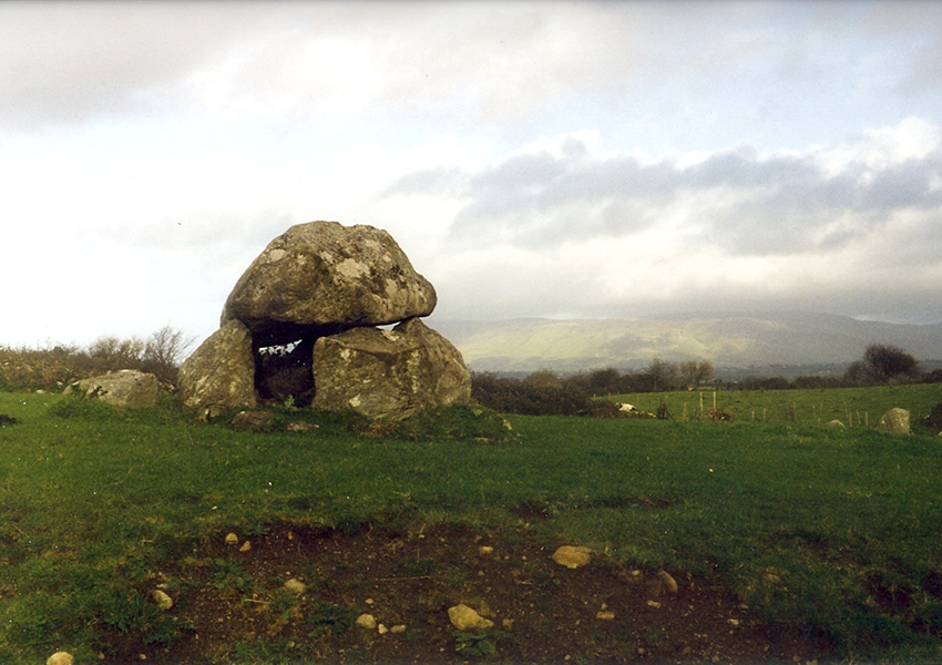 Dolmen at Carrowmore Megalithic Cemetery in County Sligo