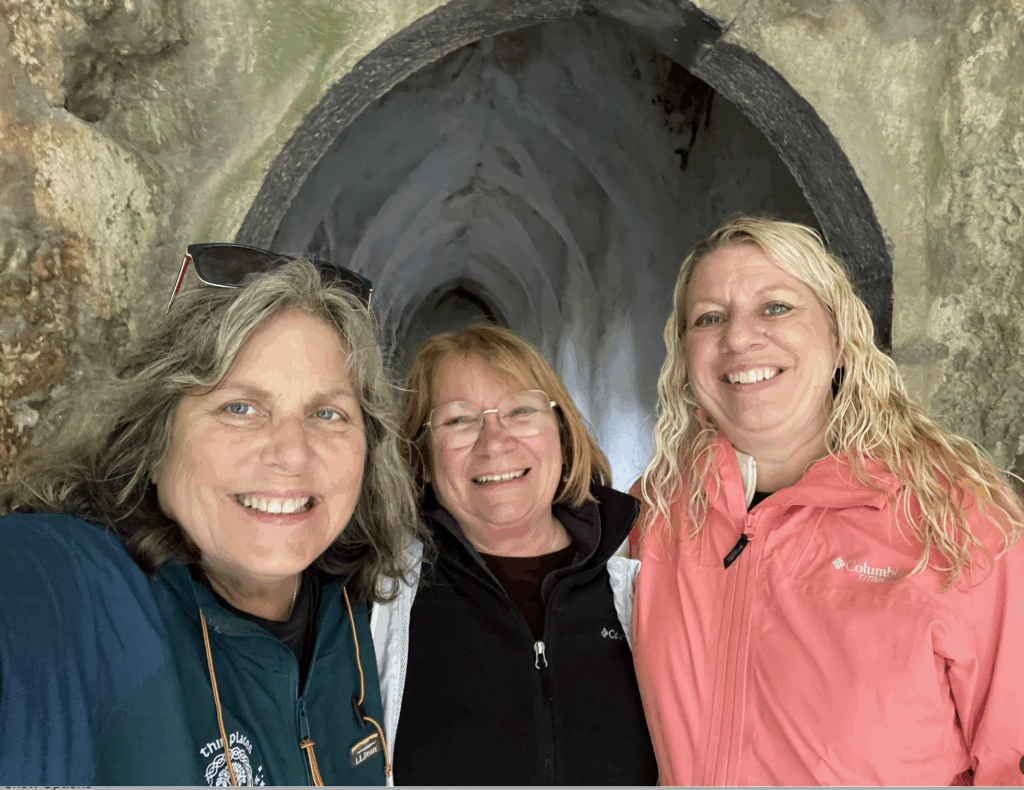 Thin Places Tour guests at Muckross Abbey