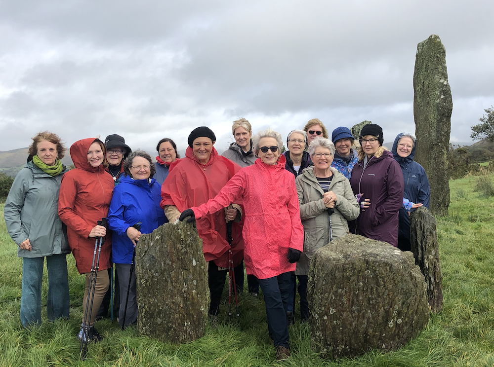 Tour guests at Kealkill Stone Circle