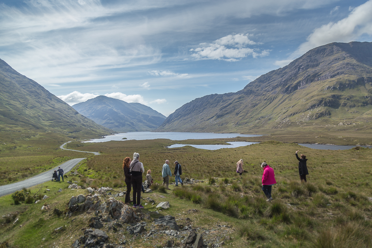 Guest looking over Doolough - Connemara