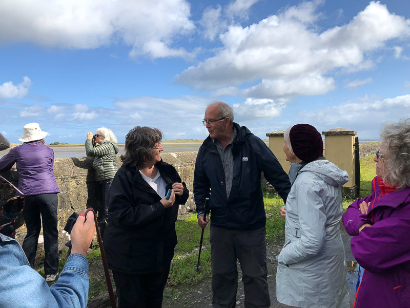 Archaeologist, Michael Gibbons leads private tour